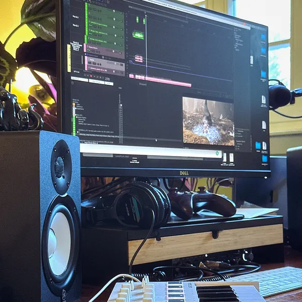 My desk setup at the moment